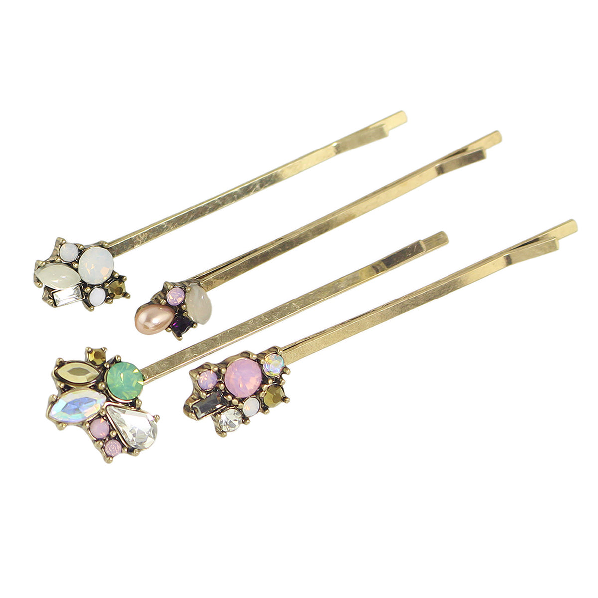 4 pcs Hair Accessories Colorful Flower Hair Clips Hair Barrettes Headwear Tools-0