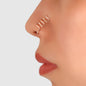 Fake Nose Ring Hoop Stud Geometric Faux Nose Piercing Jewelry Clip On Nose Ring-0