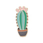 Cute Cartoon Cactus Enamel Lapel Pins Potted Plant Brooches Novelty Badges Gift-5