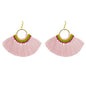 Ethnic Traditional Jewellery Colorful Tassel Fan Shape Dangle Bohemian Earrings-8