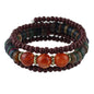 Ethnic Jewelry Handmade Colorful Bead Multi-layer Chain Bohemian Bangle Bracelet-5