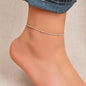 Dainty Gold Beaded Chain Anklet Boho Beach Foot Chain Ankle Women Foot Jewellery-3