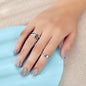 Oxidized Intricate 2 pcs Tribal Ethnic Antique StackableFinger Knuckle Rings set-0