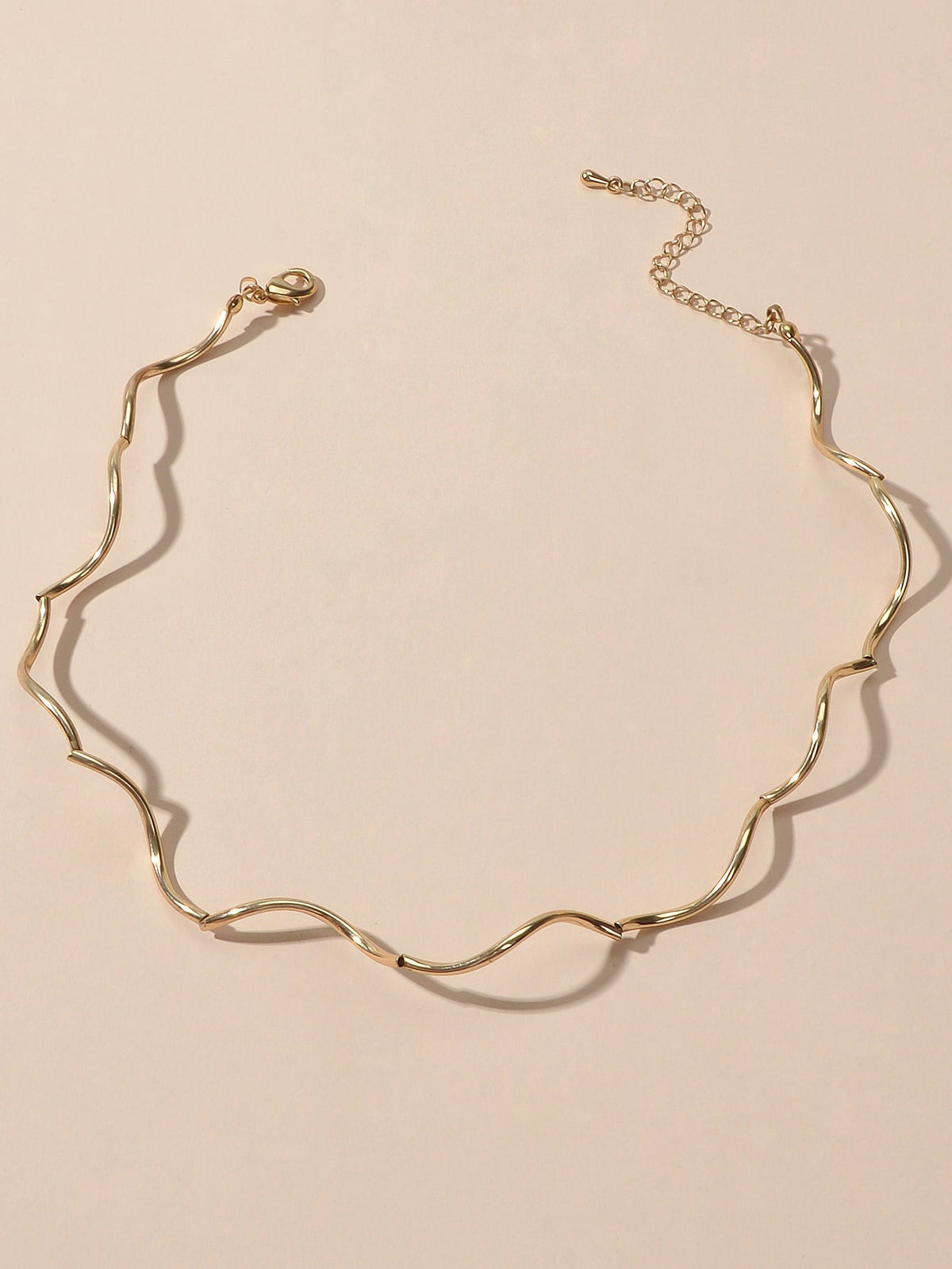 Female Jewellery Gold Silver Short Collar Necklace Women Choker Accessories Gift-0