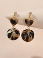 Women Leopard Heart Ball Charm Dangle Earrings Ladies Party Decoration Jewellery-0