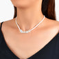 Boho Jewellery Handmade Beads Chain Irregular Transparent Resin Collar Necklace-3
