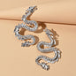 Grunge Rock Gold Silver Unique Chic Metal Dragon Statement Stud Earrings Gift-4