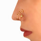 2 pcs Fake Nose Ring Hoop Nose Cuff Non Piercing Nose Ring Fake Piercing Jewelry-0