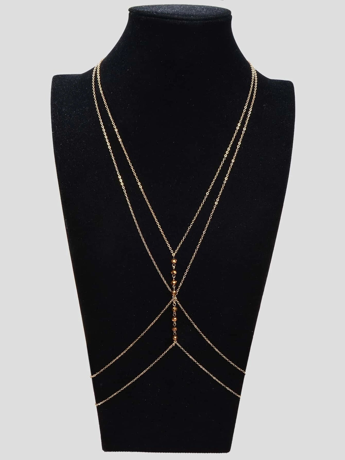 Body Chain Jewellery for Girls Bikini Belly Chain Necklace with Acrylic Beads-1