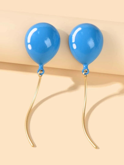Personality Candy Color Balloon Dangle Cute Trendy Earrings Funny Jewellery Gift-3