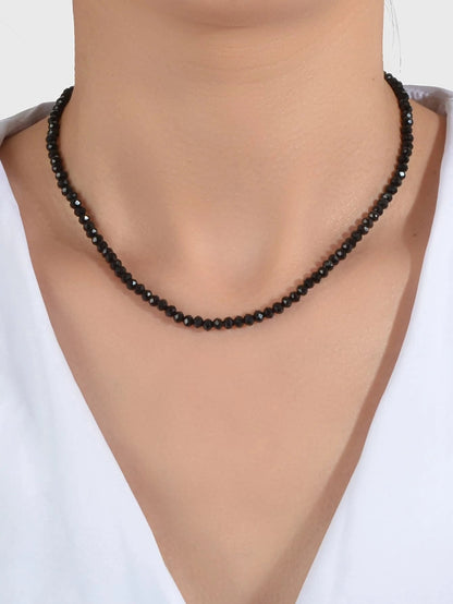 Black Blue Purple Beads Ethnic Chain Collar Necklace Girls Party Jewellery Gift-0