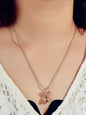 Silver Ball Chain Lovely 3D Brown Bear Charm Necklace Trendy Jewellery Accessory-0