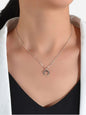 Trendy Horn Pendant Necklace Woman Teens Half Moon Crescent Charm Accessories-5