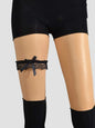 Women's Sexy Thigh Lace Bowknot Elastic Leg Chain Halloween Party Cosplay-3