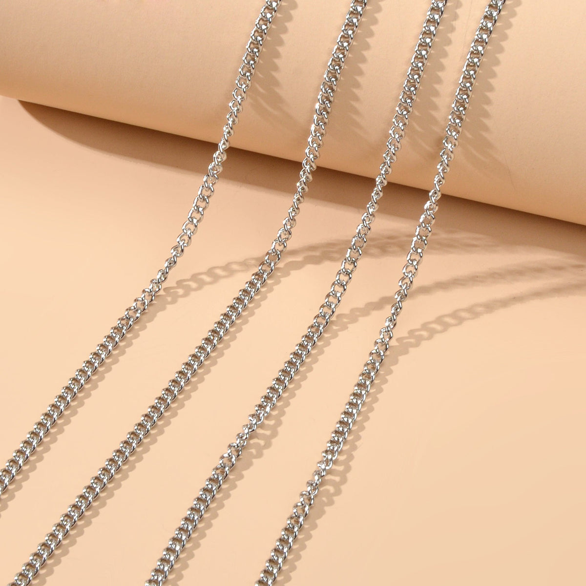 Sexy Beach Silver Chain Body Jewellery Layered Chest Harness Belly Body Chain-3