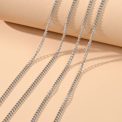 Sexy Beach Silver Chain Body Jewellery Layered Chest Harness Belly Body Chain-3