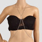 Sexy Beach Silver Chain Body Jewellery Layered Chest Harness Belly Body Chain-0
