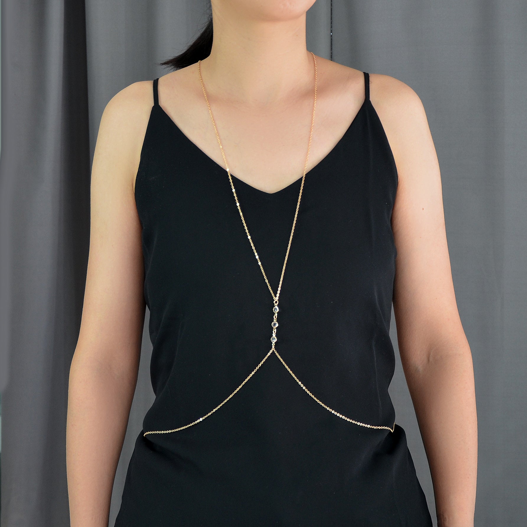 Sexy Gold Body Chain Bikini Beach Body Chain Harness Girls Teens Holdiay Jewelry-4