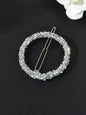 Sparkling Full Rhinestone Star Circular Hair Clip Elegant Hair Accessory Gift-2