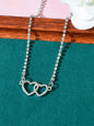 Heart-Shaped Pendant Multi-Charm Necklace Versatile Love Collection Jewellery-2