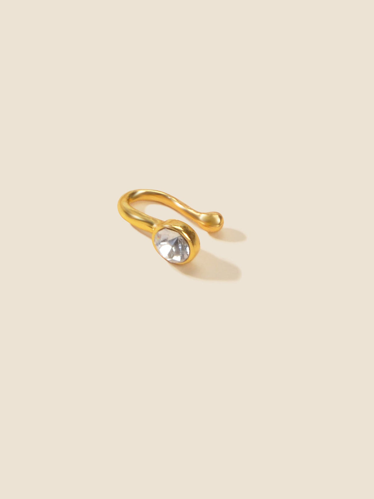 AU Stock Rhinestone Nose Ring Screw Fake Body Non-Piercing Clip On Jewelry Gift-4
