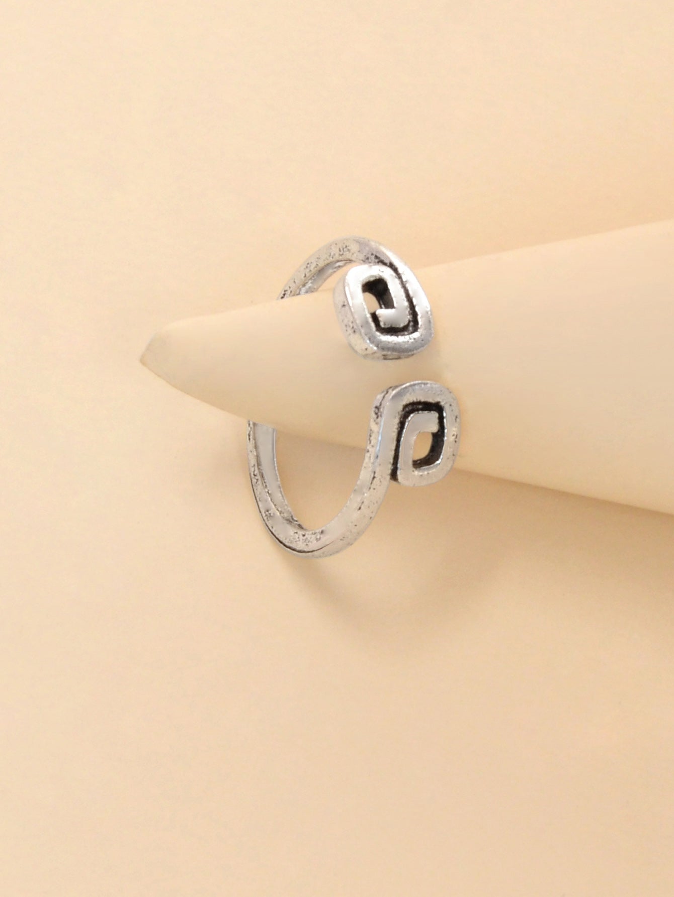 1pc American Ethnic Antique Silver Geometric Toe Ring Finger Foot Jewellery Gift-1