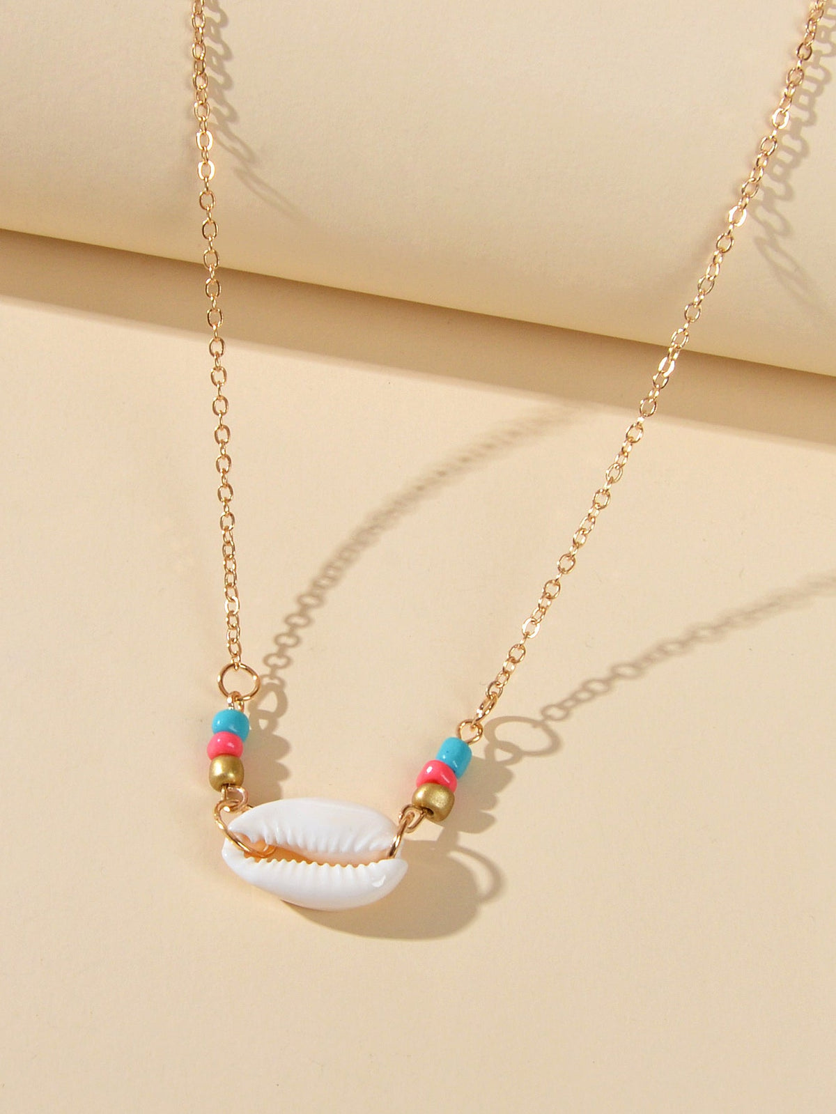 Summer Ocean Boho Chic Jewellery Handmade Beads Shell Pendant Ethnic Necklace-1
