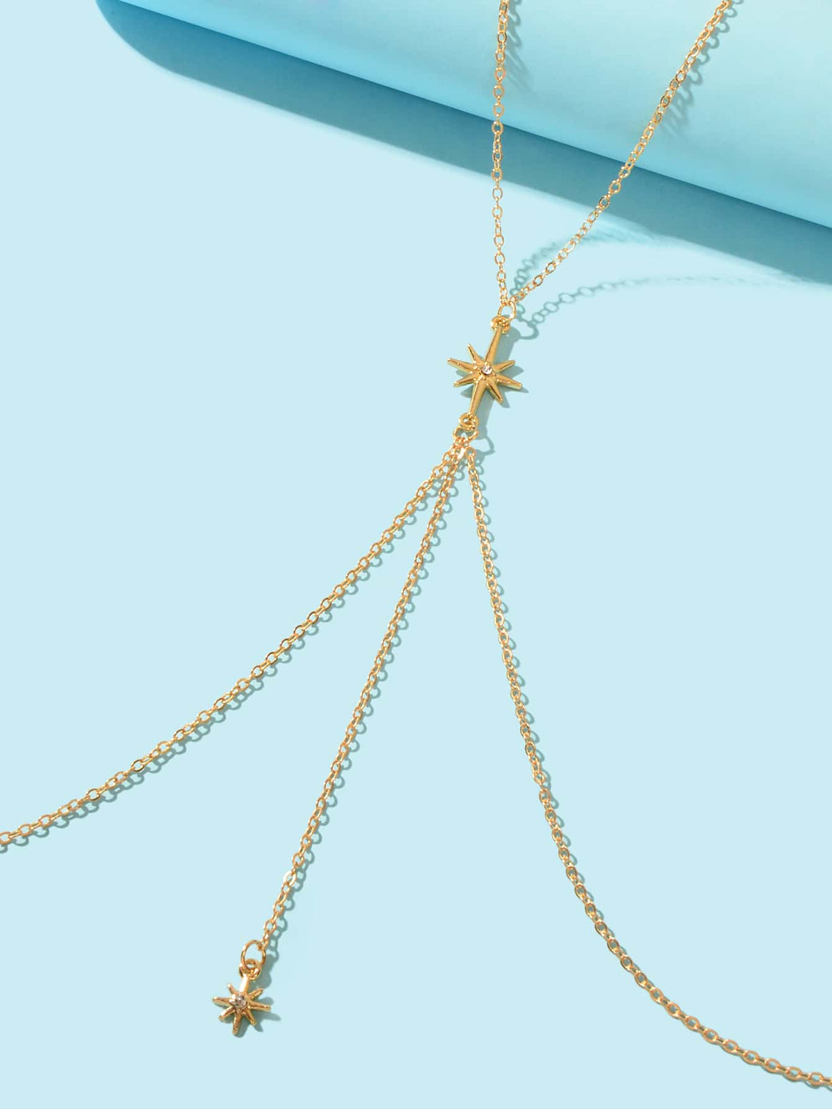 Star Pendant Body Chain - Sparkling Celestial Waist Jewelry-2