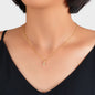 Textured Jewellery Gold Chain Rhinestone Pendant Clavicle Collar Trendy Necklace-0