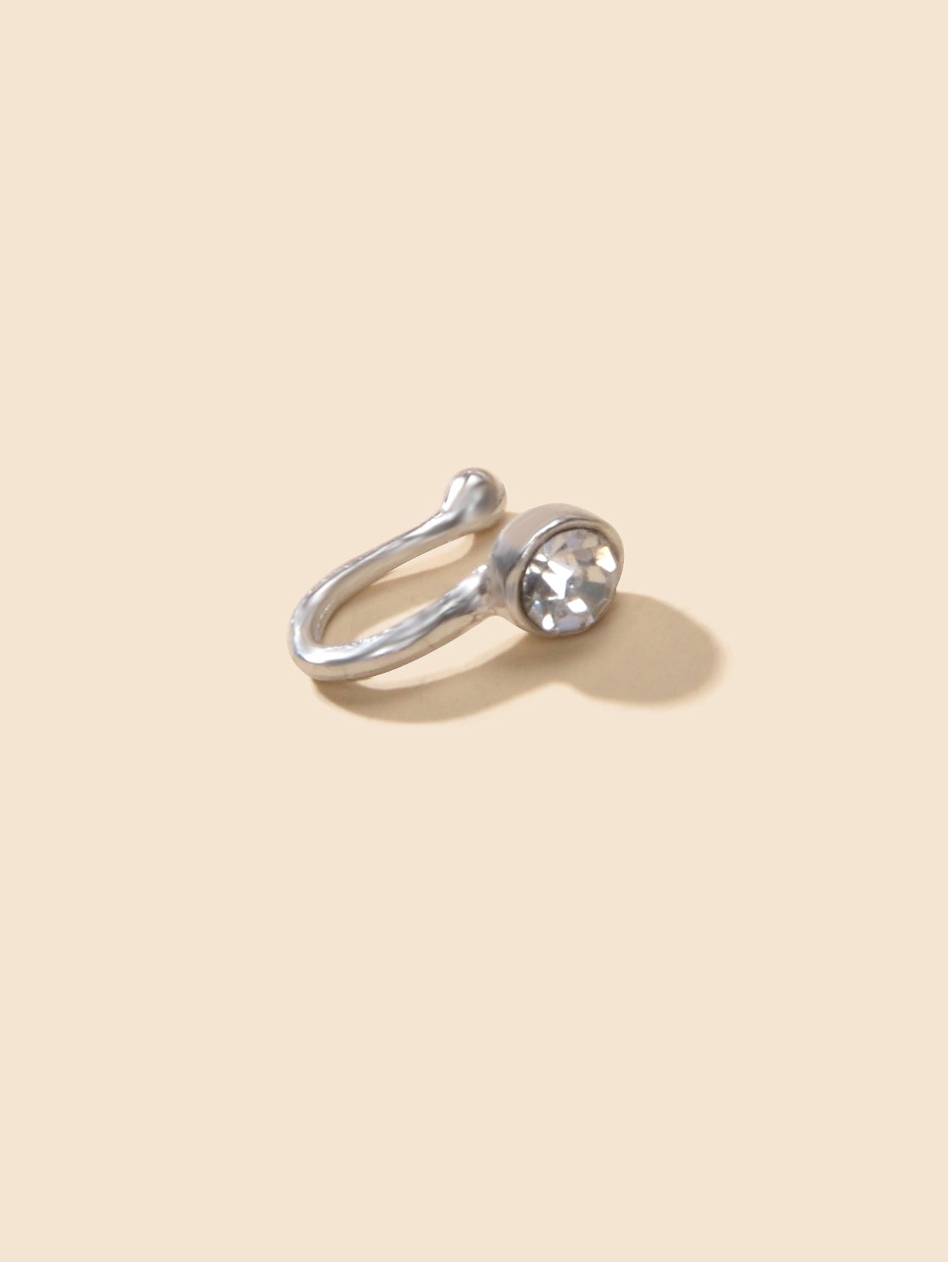 AU Stock Rhinestone Nose Ring Screw Fake Body Non-Piercing Clip On Jewelry Gift-1