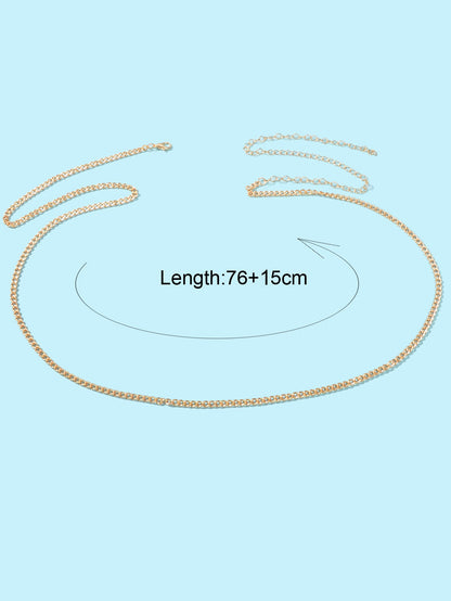 Beach Bikini Body Chain Belly Chain Adjustable Women Sexy Minimalist Waist Chain-1