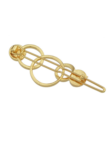 Gold Circle Metal Hairgrips Hair Clips Hair Barrettes Headwear Hair Accessories-1