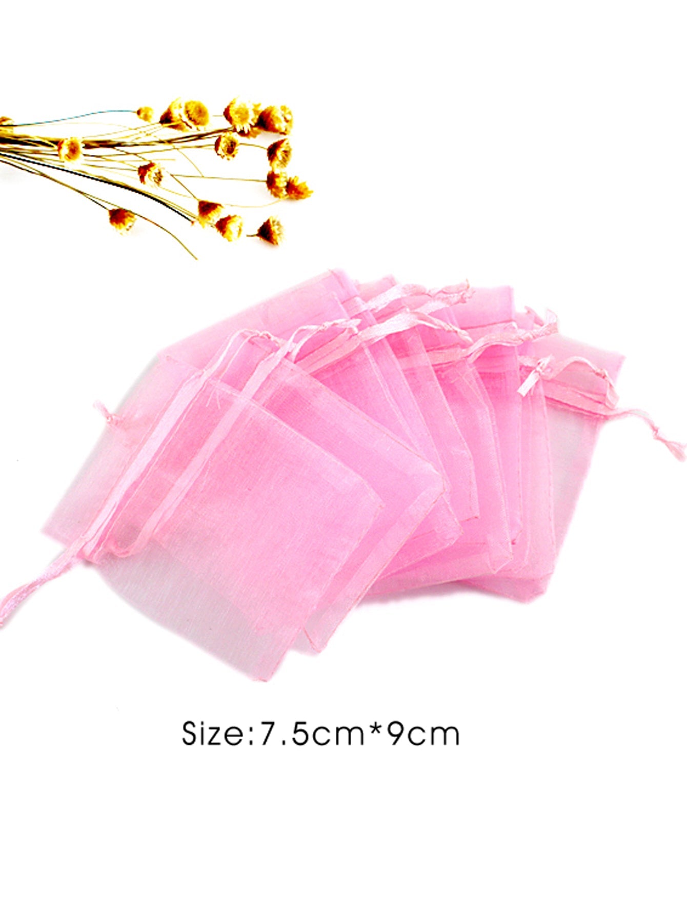 Random color 10pcs/set Colorful Organza Jewellery Bags Drawstring Gift Package-1