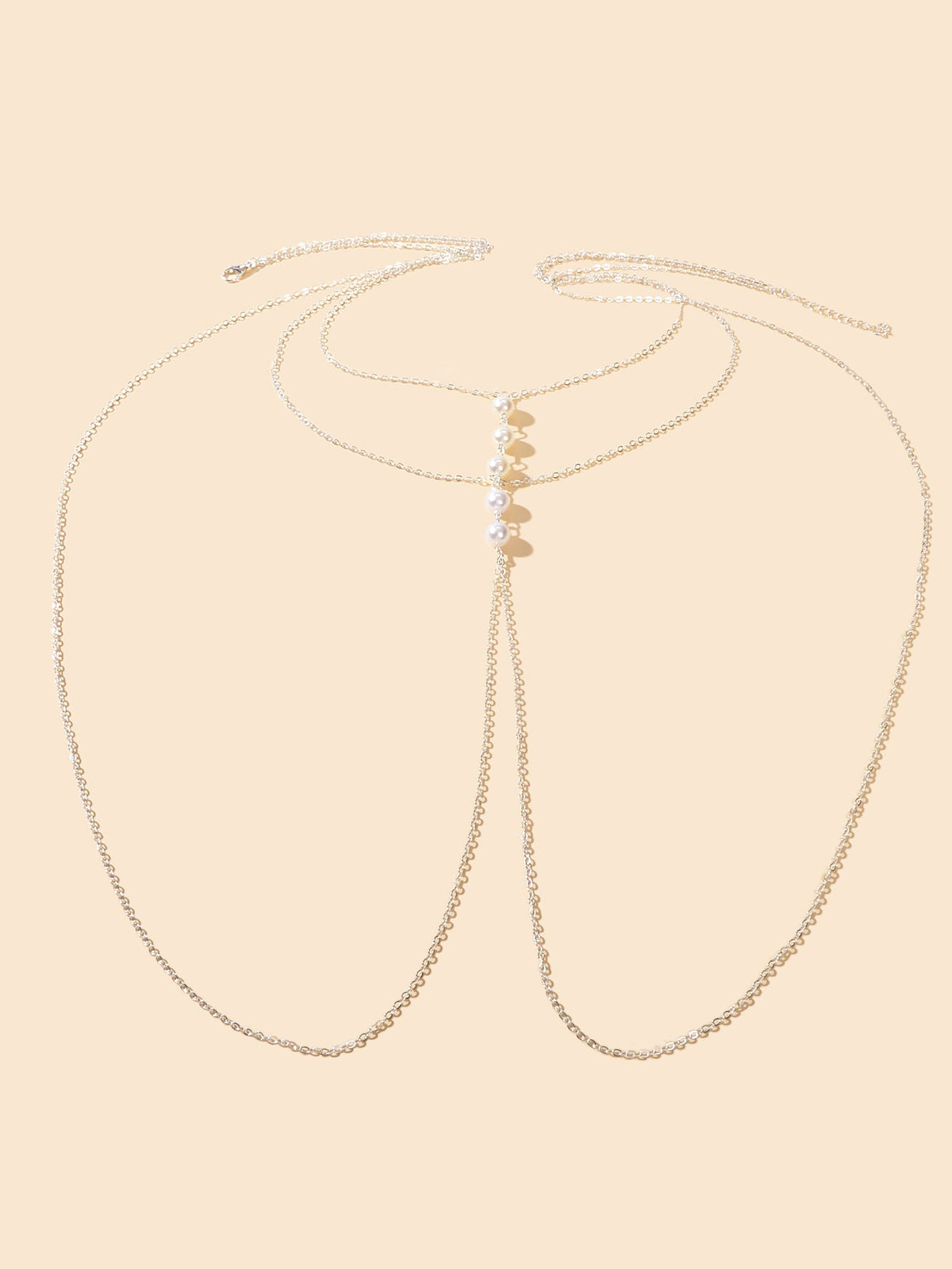 Gold Silver Body Chain with Layered Bra Chains Bikini Nightclub Body Jewellery-1