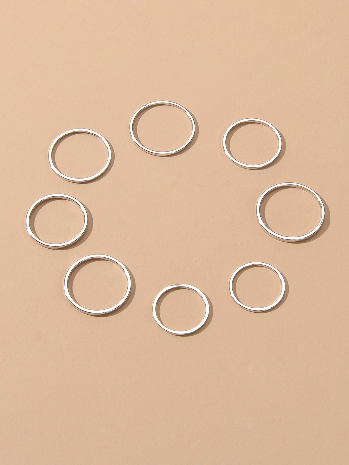 8pcs Gold Silver Simple Finger Knuckle Stack Rings Set Punk AU Stock Jewellery-4