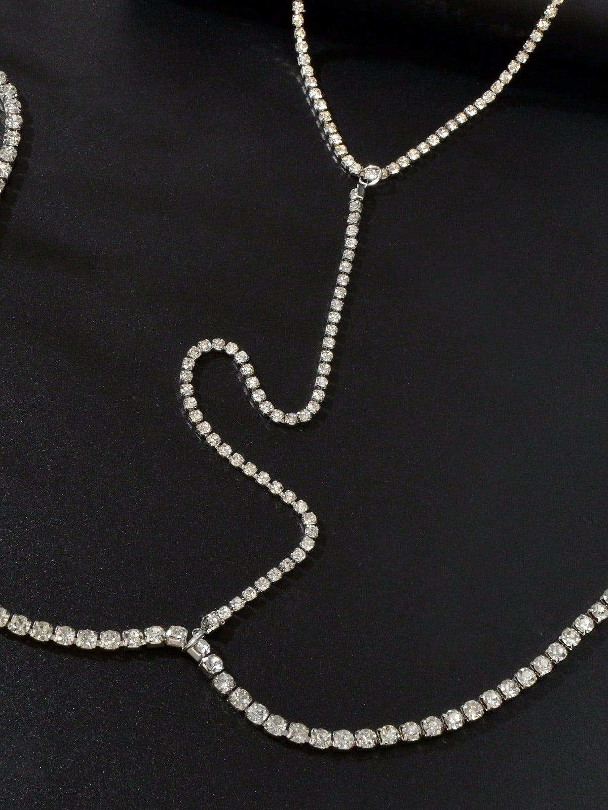 Dazzling Full Diamond Sparkle Body Chain Glamorous Statement Jewelry-2