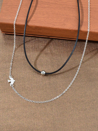 Double Delight Set of Two Minimalist Necklaces Chic and Versatile Jewellery-2