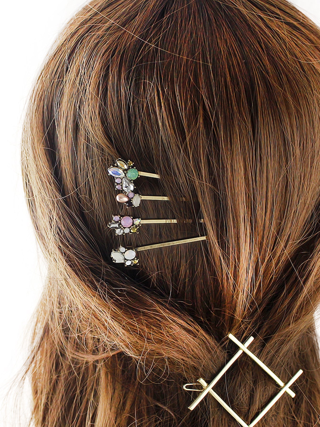4 pcs Hair Accessories Colorful Flower Hair Clips Hair Barrettes Headwear Tools-1