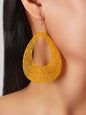 Stylish Shining Acrylic Large Water Drop Earrings Girls Sparkling Party Jewelry-4