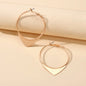 Punk Goth Hip Hop Style Triangle Circle Dangle Hoop Earrings Nice Collection-0