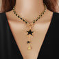 1pc Designer Stylish Butterfly Charm and Ball Pendant Tassel Braided Long Necklace Women Party Daily Jewelry-2