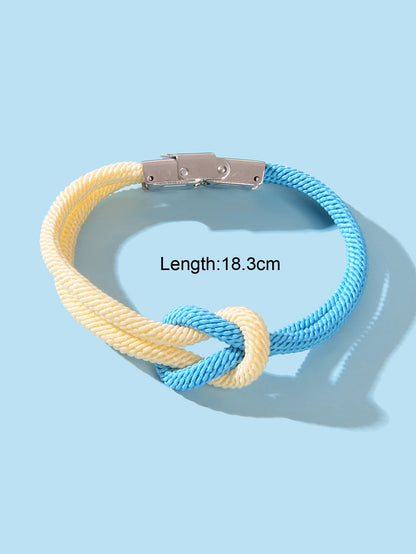 Colorful Handmade Braided Rope Wrap Lightweight Friendship Surfer Women Bracelet-1