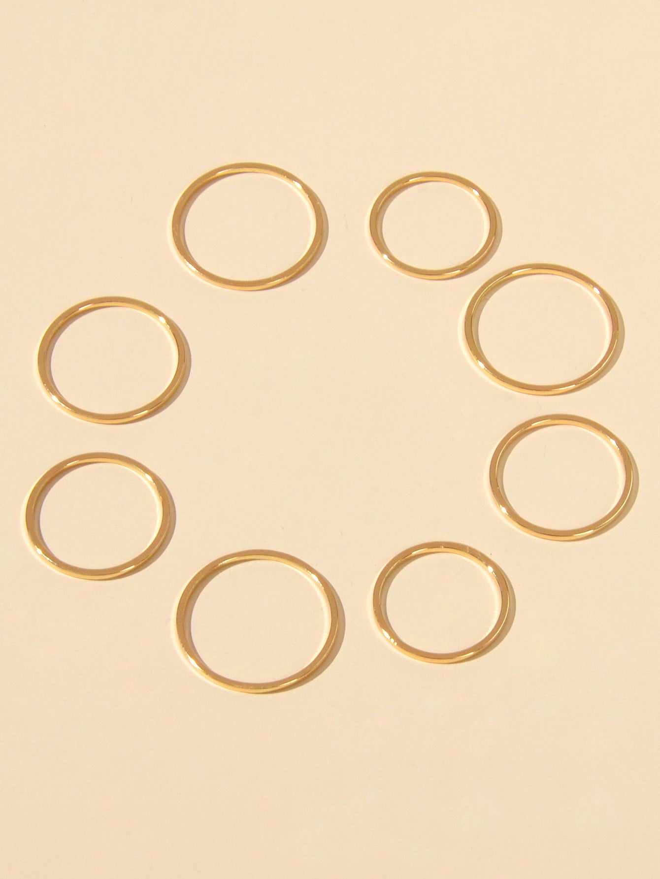 8pcs Gold Silver Simple Finger Knuckle Stack Rings Set Punk AU Stock Jewellery-1