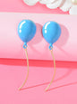 3D Romantic Balloon Pendant Earrings Whimsical Charming Accessory Gift Jewellery-2