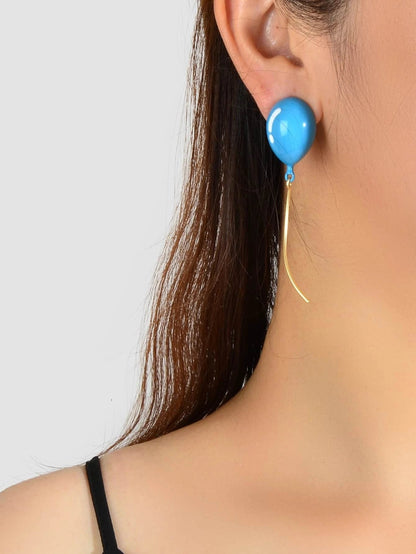 Personality Candy Color Balloon Dangle Cute Trendy Earrings Funny Jewellery Gift-4