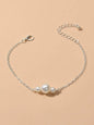Retro Jewelry Pearl Charm Gold Silver Bracelet Teens Wholesale Price Accessories-5