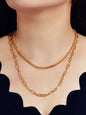 AU Stock 2pcs Chunky Link Chain Statement Layered Necklace Punk Rock Accessories-0