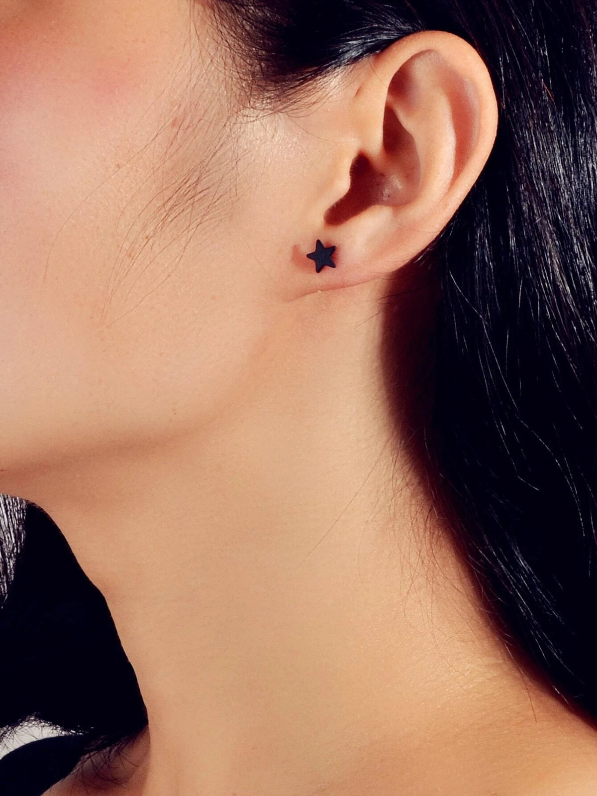 Minimalist Jewellery Star Moon Cute Asymmetric Stud Earrings Stunning Accessory-1