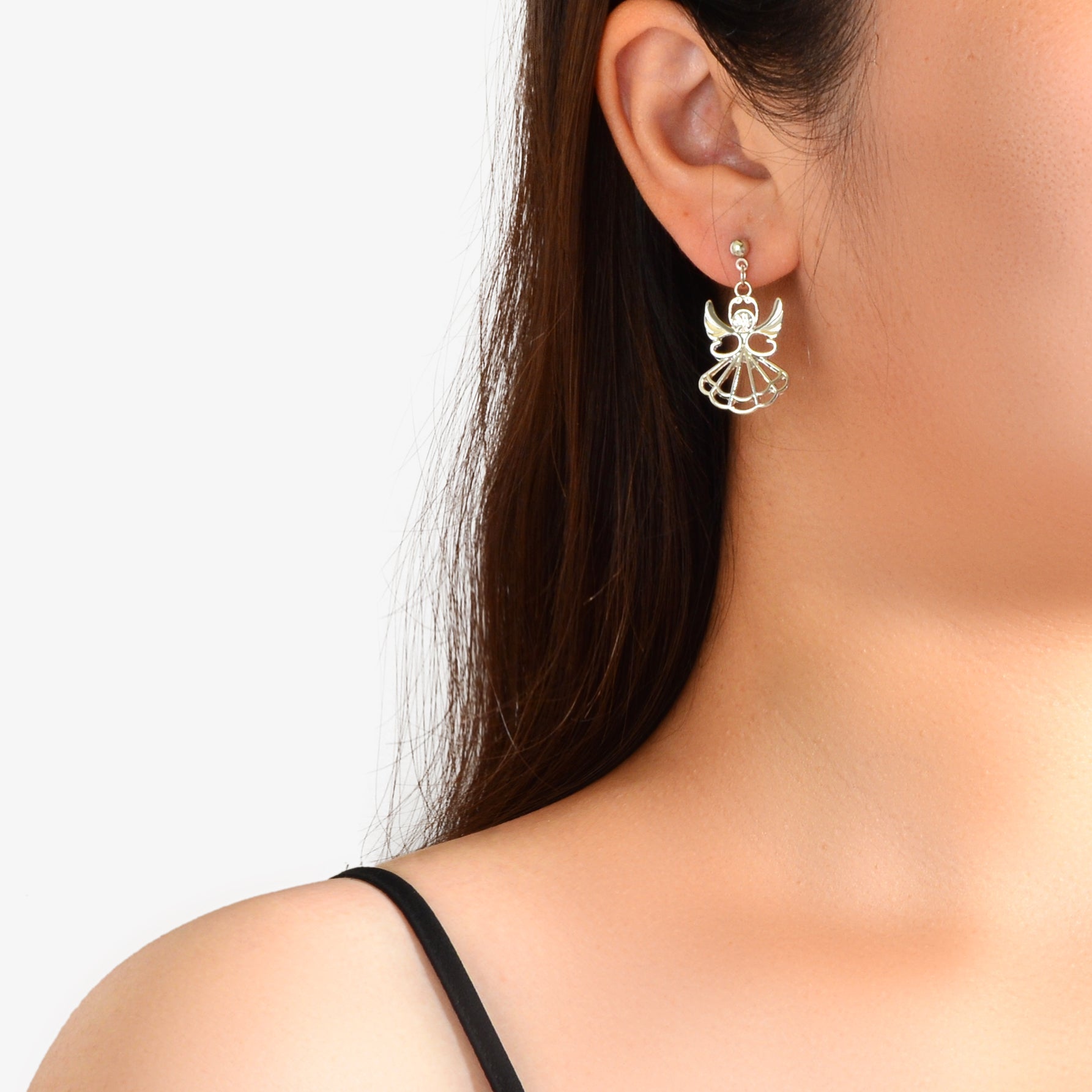 Female Jewellery Rhinestone Decor Little Fairy Earrings Gifts for Best Friends-4