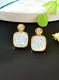 Colorful Square Glitter Sparkle Stud Earrings - Trendy Fashion Jewelry Accessory-4
